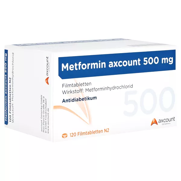 Metformin Axcount 500 mg Filmtabletten 120 St