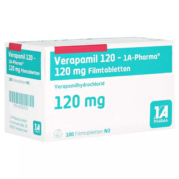 Verapamil 120-1a Pharma Filmtabletten 100 St