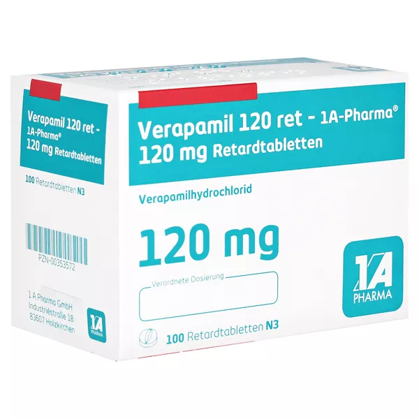 Verapamil 120 Retard-1a Pharma Tabl. 100 St