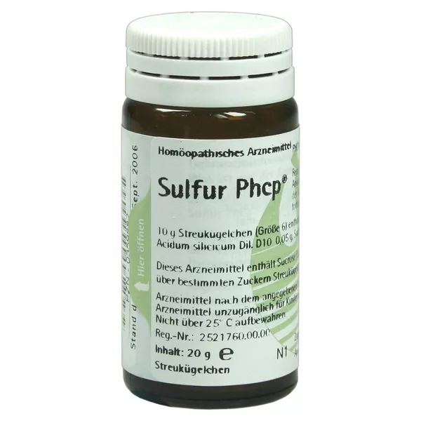 Sulfur PHCP Globuli 20 g