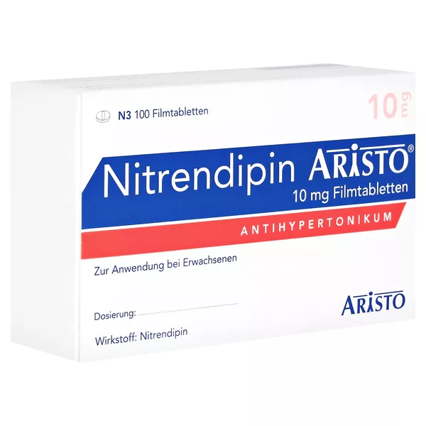 Nitrendipin Aristo 10 mg Filmtabletten 100 St