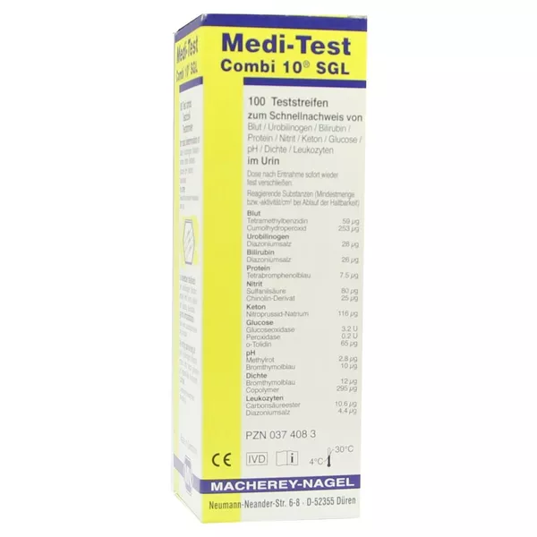 Medi-test Combi 10 SGL Teststreifen 100 St