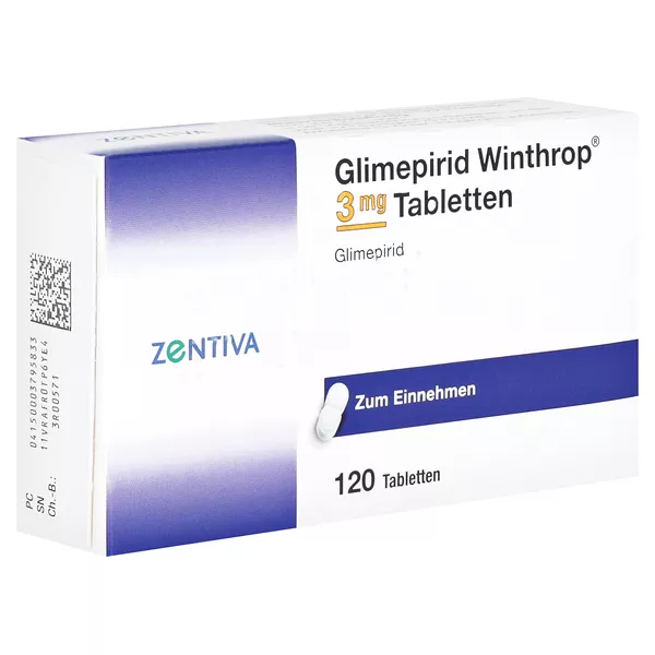 Glimepirid Winthrop 3 mg Tabletten 120 St