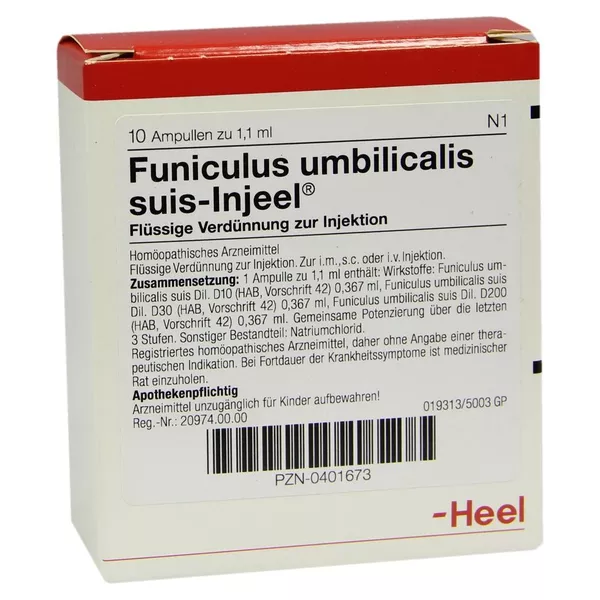 Funiculus Umbilicalis suis Injeel Ampull 10 St