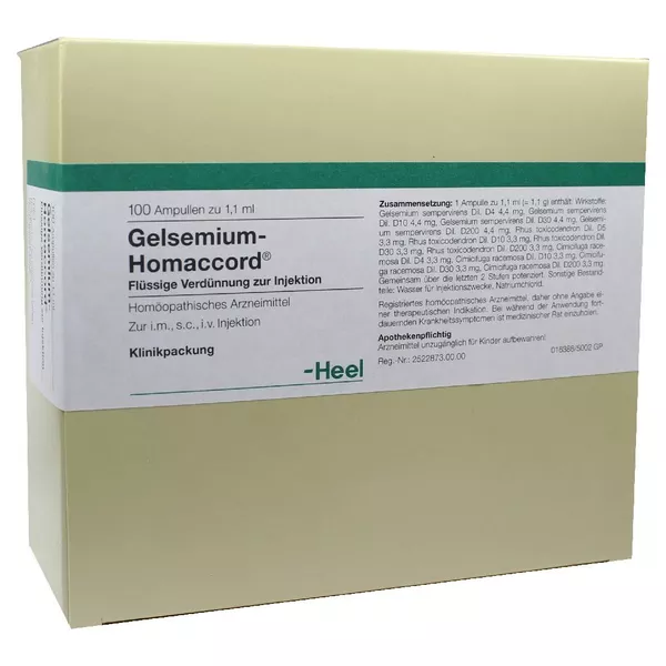 Gelsemium Homaccord Ampullen 100 St