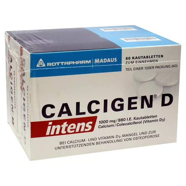 Calcigen D Intens 1000 mg/880 I.E. 120 St