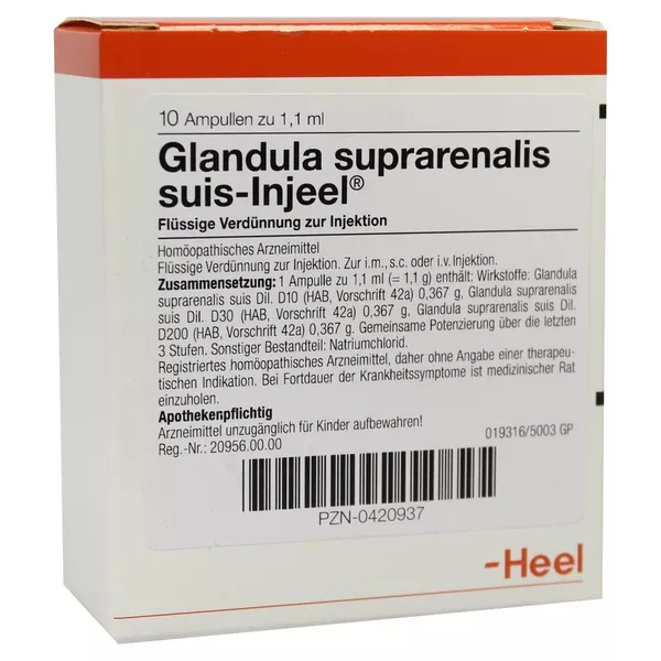 Glandula Suprarenalis suis Injeel Ampull 10 St