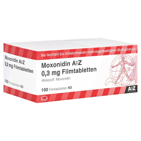 Moxonidin AbZ 0,3 mg Filmtabletten 100 St