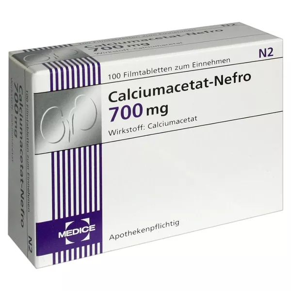 Calciumacetat Nefro 700 mg 100 St