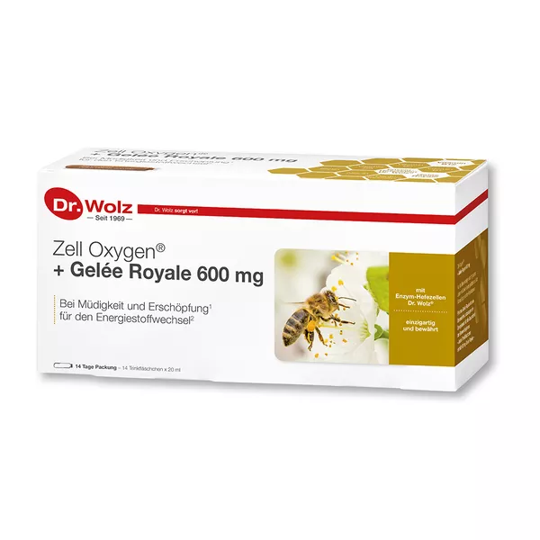 ZELL Oxygen+gelee Royale 600 mg Trinkamp 14X20 ml