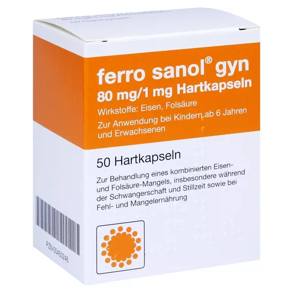 Ferro Sanol gyn Hartkaps.m.msr.überz.Pel 50 St
