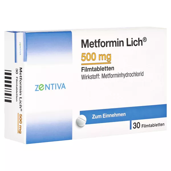 Metformin Lich 500 mg Filmtabletten 30 St