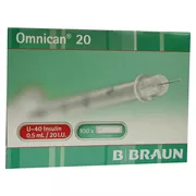 Produktabbildung: Omnican Insulinspr.0,5 ml U40 m.Kan.0,30 100X1 St