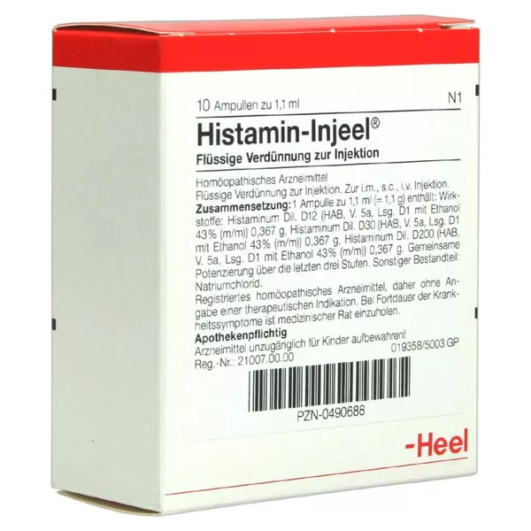Histamin Injeel Ampullen 10 St