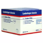Produktabbildung: Leukotape Classic 5 cmx10 m weiß 1 St