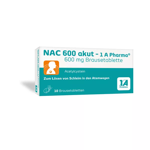 NAC 600 Akut-1a Pharma Brausetabletten
