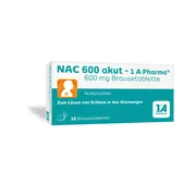 Produktabbildung: NAC 600 Akut-1a Pharma Brausetabletten 10 St