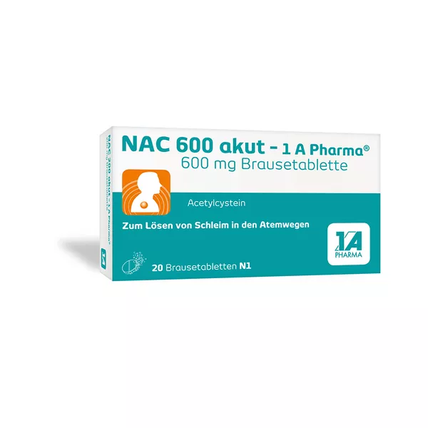 NAC 600 Akut-1 A Pharma Brausetabletten 20 St