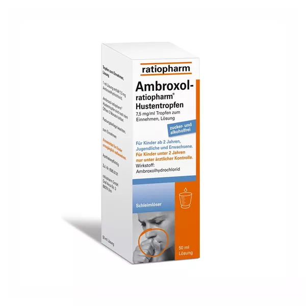 Ambroxol ratiopharm Hustentropfen, 100 ml