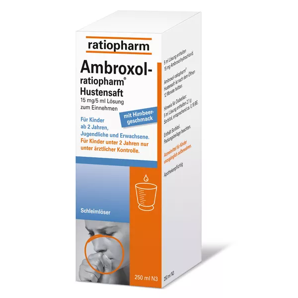Ambroxol ratiopharm Hustensaft, 250 ml