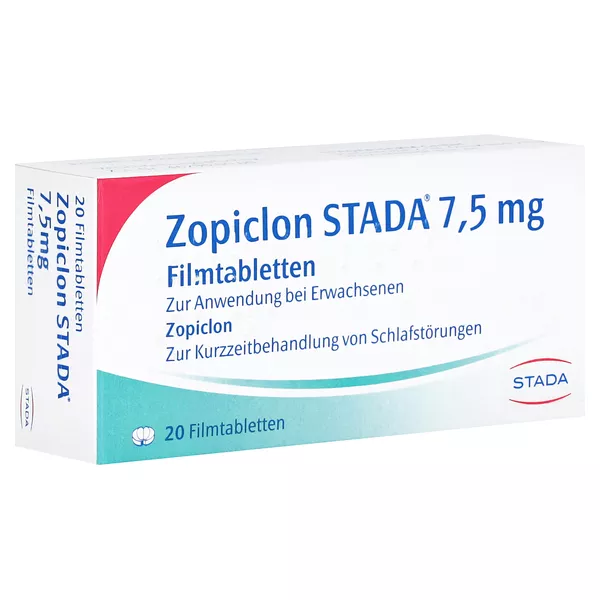 Zopiclon Stada 7,5 mg Filmtabletten 20 St