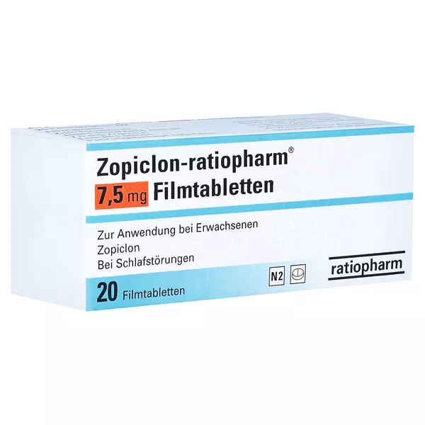 ZOPICLON-ratiopharm 7,5 mg Filmtabletten 10 St
