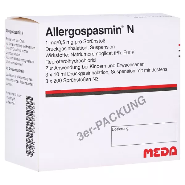 Allergospasmin N Dosieraerosol 3X10 ml