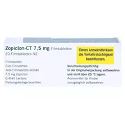 Zopiclon-ct 7,5 mg Filmtabletten, 20 St.