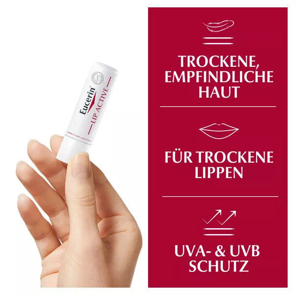 Eucerin Lip Active gegen trockene Lippen, 4,8 g