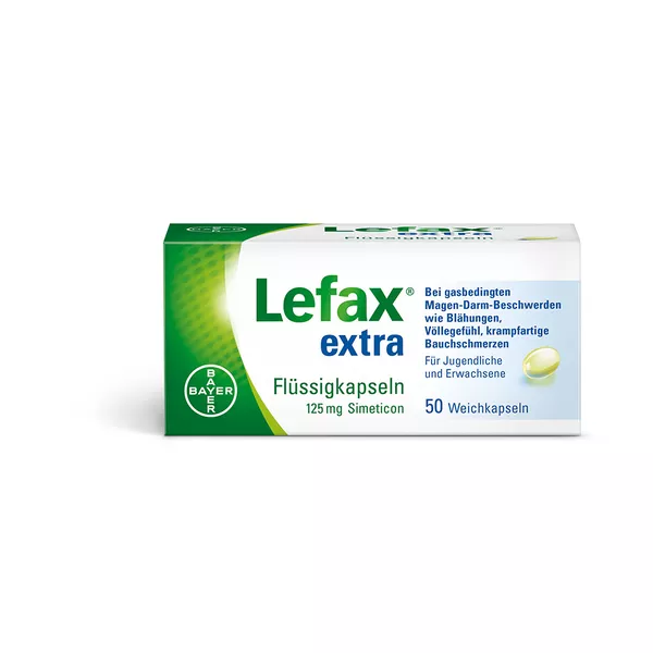 Lefax extra Flüssigkapseln bei gasbedingten Beschwerden 50 St