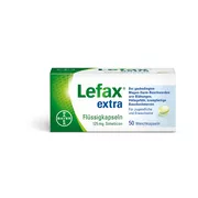 Produktabbildung: Lefax extra Flüssigkapseln bei gasbedingten Beschwerden 50 St