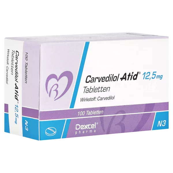 Carvedilol Atid 12,5 mg Tabletten 100 St
