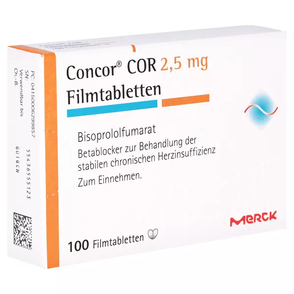 Concor COR 2,5 mg Filmtabletten 100 St