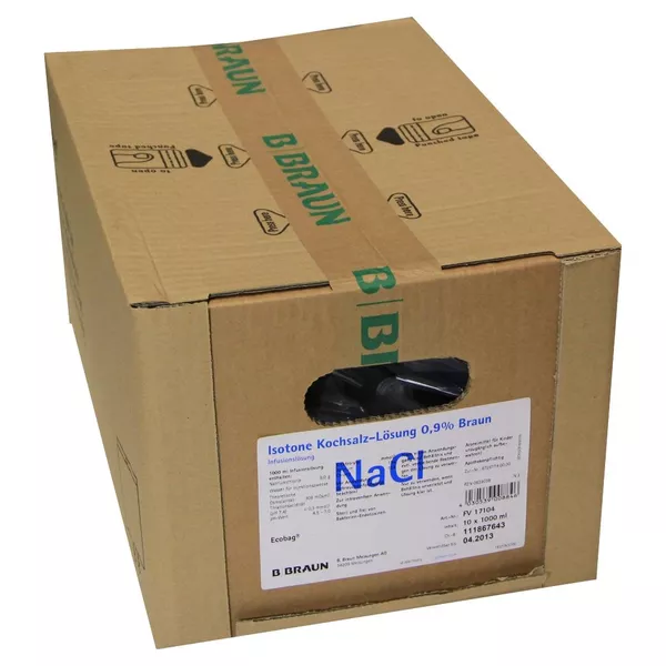 Natriumchlorid 0,9% Braun Ecobag Infusio 10X1000 ml