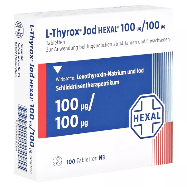L-thyrox Jod Hexal 100/100 Tabletten 100 St