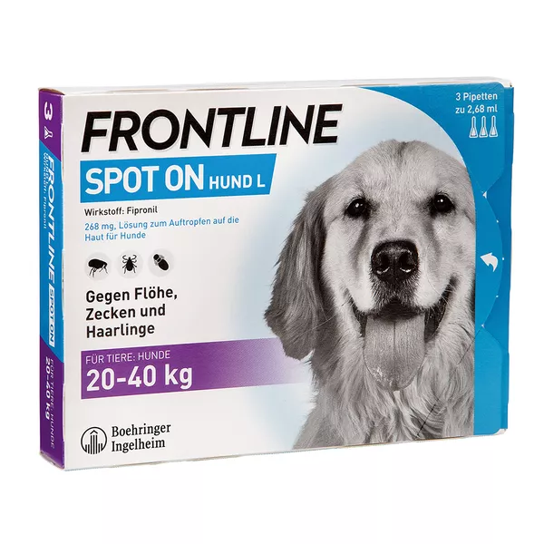 FRONTLINE SPOT-ON - Hund L 20-40 kg, 3 St.