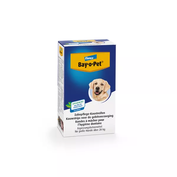 BAY O PET Kaustreifen für große Hunde mit Spearmint 140 g