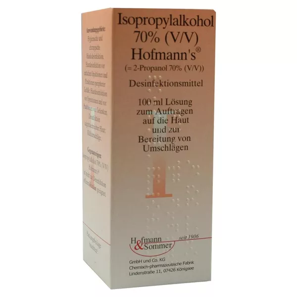 Isopropylalkohol 70% V/V Hofmann's 100 ml