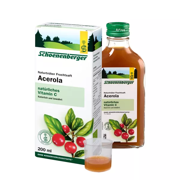 Schoenenberger Naturtrüber Fruchtsaft Acerola, 200 ml