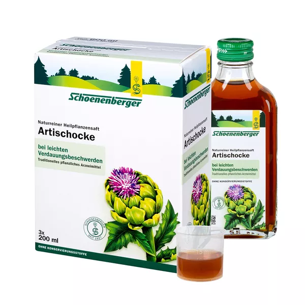 Schoenenberger naturreiner Heilpflanzensaft Artischocke 3X200 ml