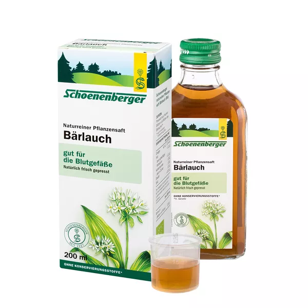 Schoenenberger Naturreiner Pflanzensaft Bärlauch, 200 ml