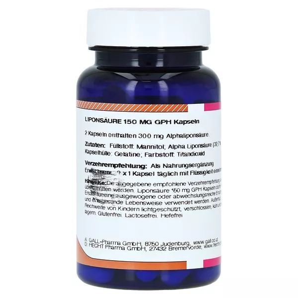 Liponsäure Kapseln 150 mg 60 St