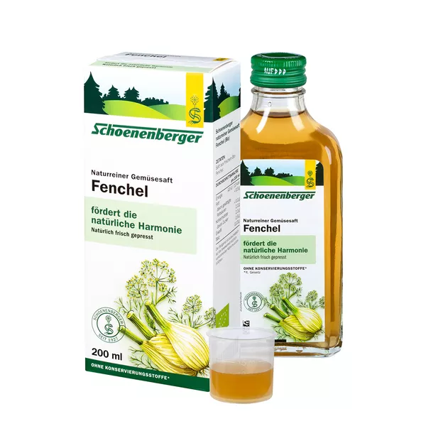 Schoenenberger Naturreiner Gemüsesaft Fenchel 200 ml