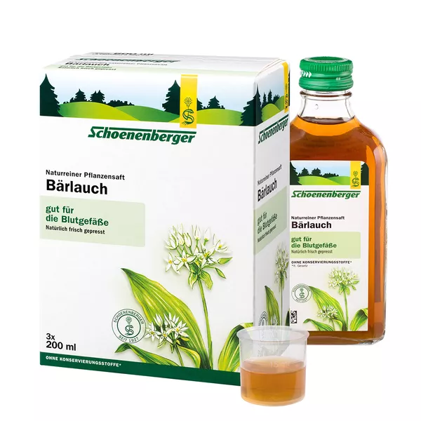 Bärlauch SAFT Schoenenberger Heilpflanze 3X200 ml