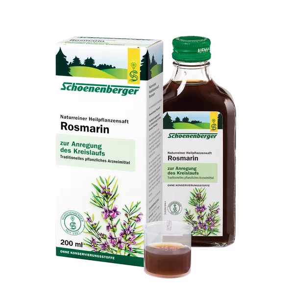 Schoenenberger Naturreiner Heilpflanzensaft Rosmarin 200 ml