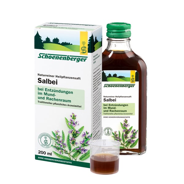 Schoenenberger Naturreiner Heilpflanzensaft Salbei 200 ml