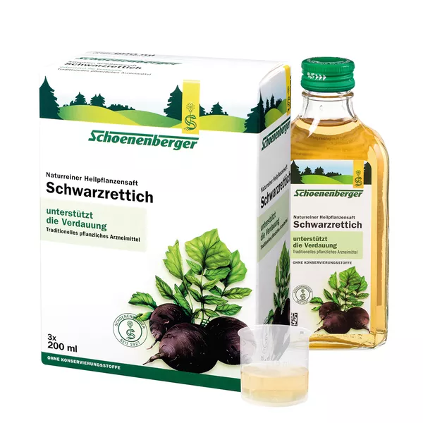 Schwarzrettich Schoenenberger Heilpflanz 3X200 ml
