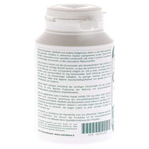 Indol-3-carbinol 250 mg vegetarische Kap 120 St