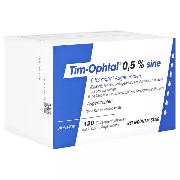 TIM Ophtal 0,5% sine Augentropfen 120X0,5 ml