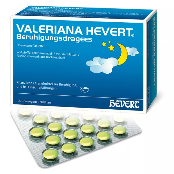 Valeriana Hevert Beruhigungsdragees, 100 St.